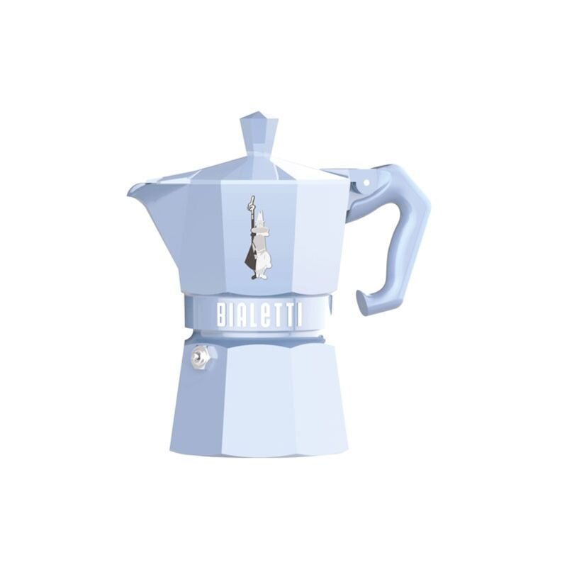 Bialetti - Cafetiere Moka Exclusive Light Bleu 3 T