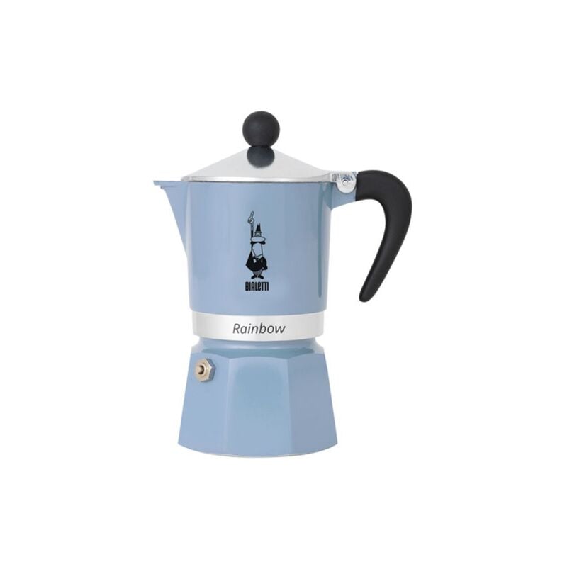 Bialetti - rainbow cafetiere 6T alu bleu azur primavera 2024