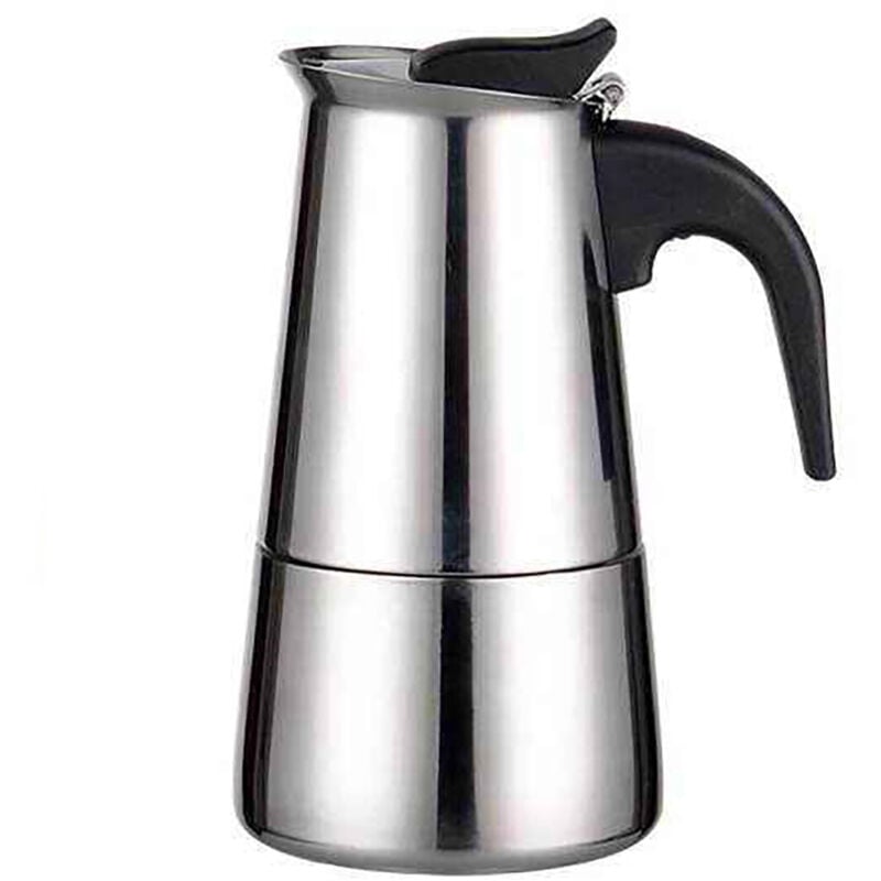 Cafetière Italienne Moka, inox Moka Express, Cafetière de 2 Tasses/100 ml, Machine a Cafe Italienne, Cafetières Italiennes Compatible Toutes Sources