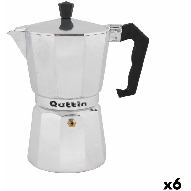 Quttin - Cafetière italienne 6 tasses (6 pièces)