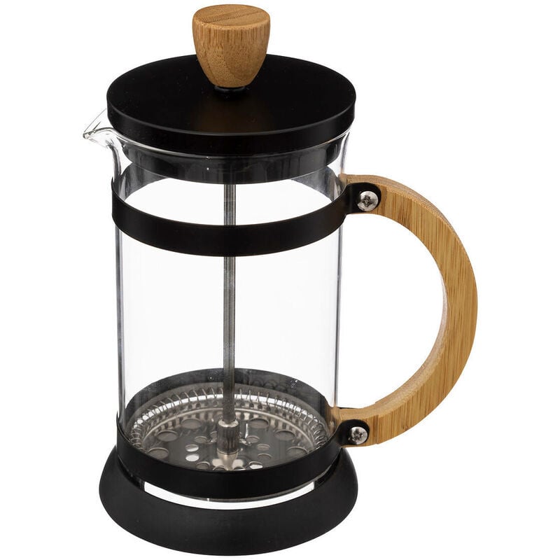 Secret De Gourmet - Cafetière, manches en bambou, 600 ml