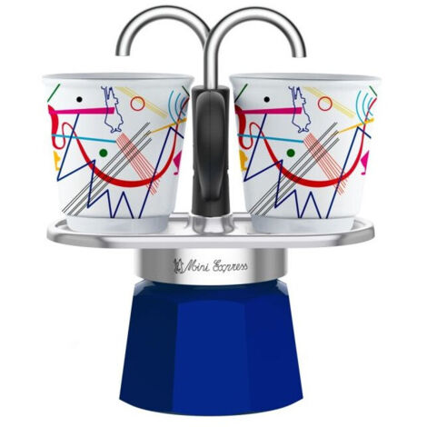 CAFETIÈRE MINI EXPRESS + 2 TASSES KANDINSKY