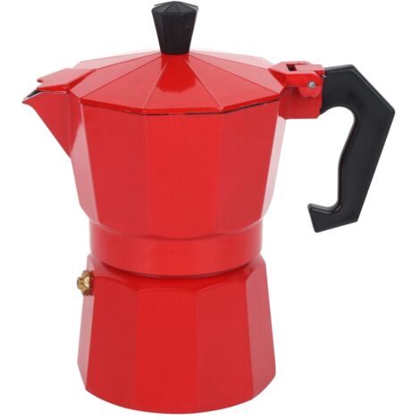Cafetière moka italienne 6 tasses en aluminium - Idéale pour bureau et maison