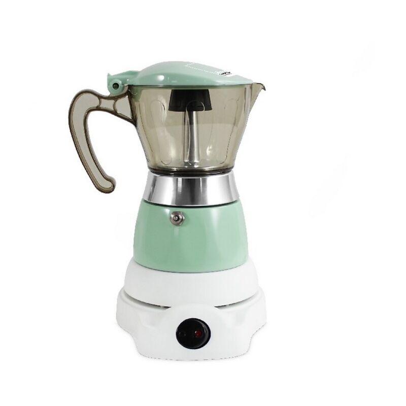 Bimar - Cafetière Moka Pantone, Plastique, Vert, 17,5x22x13,2 cm