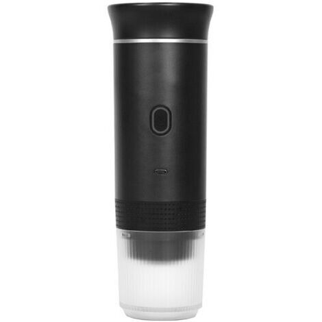Cafetière portable, cafetière de voyage, machine à café à piles, machine à expresso à portion individuelle pour camping, voiture, camping-car, randonnée, bureau, ustensiles de cuisine, sans fil (noir)