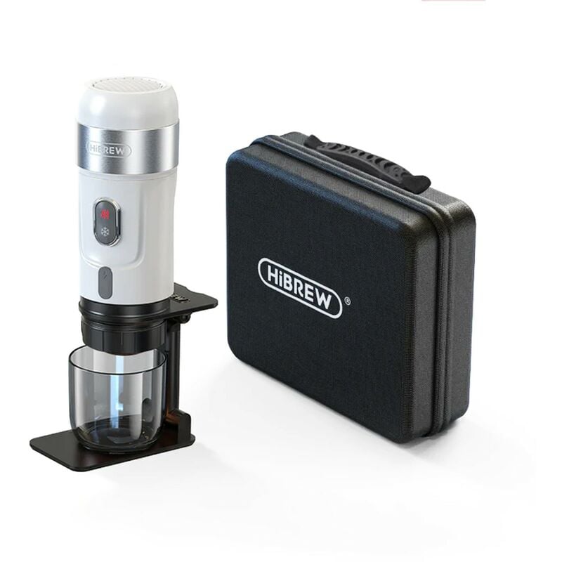 Cafetière portable Hibrew H4A Légère et portable Peut être utilisée dans la voiture et à l'extérieur Matériaux de qualité alimentaire blanc (Kit de