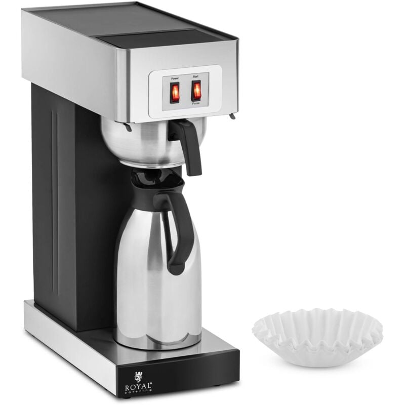 Royal Catering - Cafetière professionnelle 2 l avec pichet isotherme Machine à café filtre