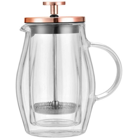 Cafetière/théière à piston 0,35 L Or rose KLAUSBERG KB-7721