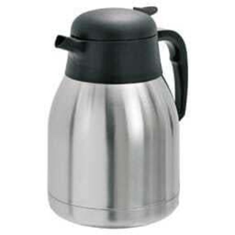 Thermos inox plastique 1,5 Litres, noir, argenté Thermos inox plastique 1,5 Litres, noir, argenté