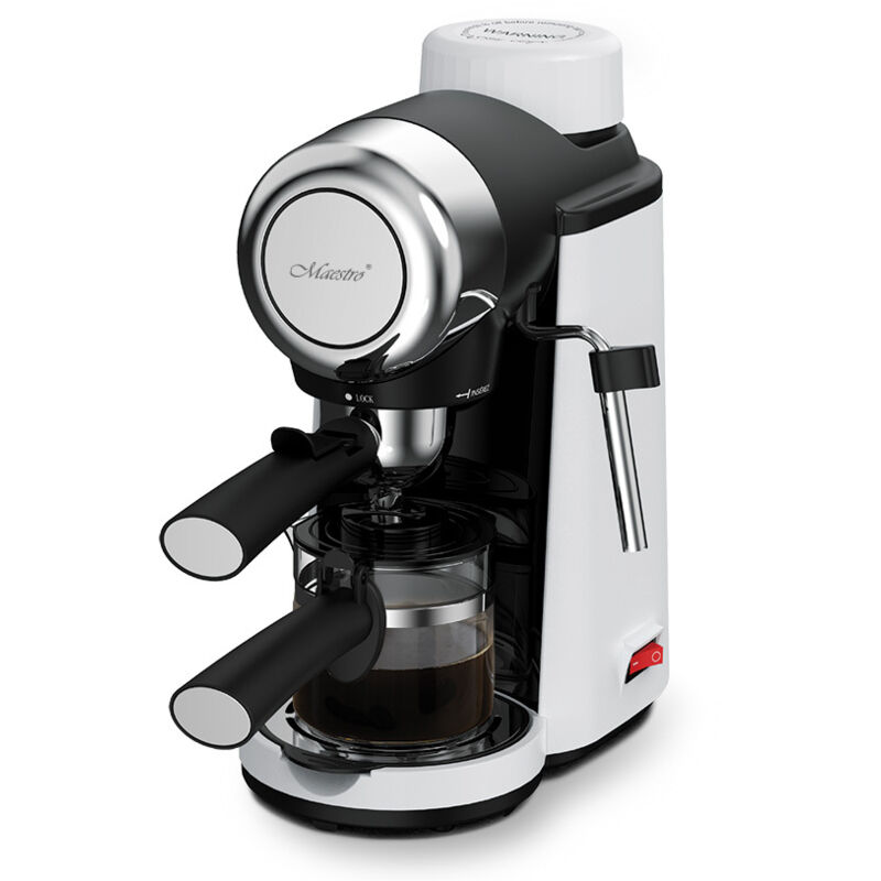 MAESTRI Cafeti&egrave;re &agrave; espresso Maestro MR-410 4 tasses inox et noir - Neuf