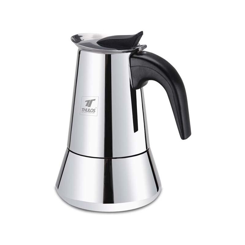 Cafetière Thulos 6 tasses, finition inox