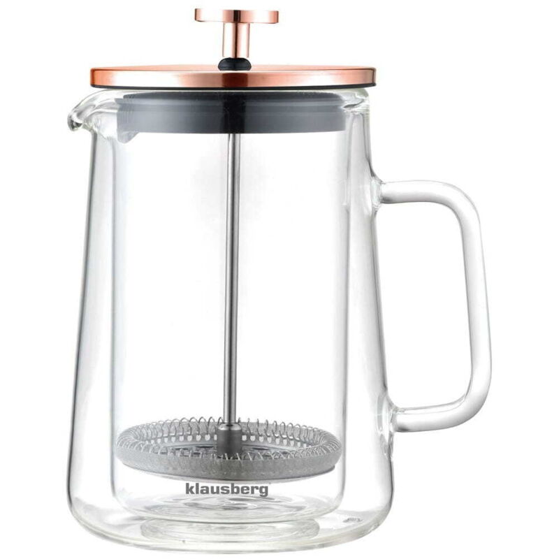 Cafetière/théière thermique à piston 600 ml KLAUSBERG KB-7724
