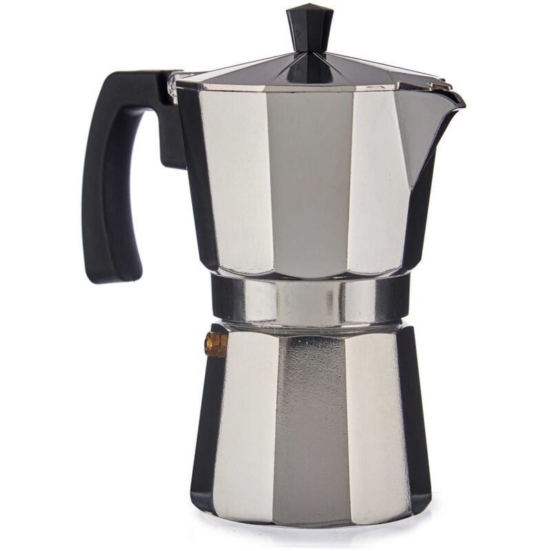 Bigbuy - Cafetière en aluminium arco pour 3 espressos, 150 ml