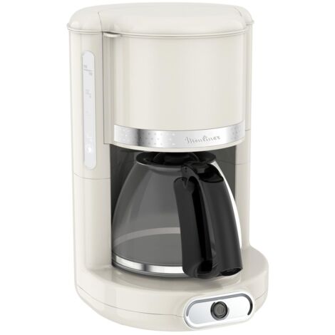 caffettiera a goccia 15 tazze 1000w avorio - fg381a10 - moulinex