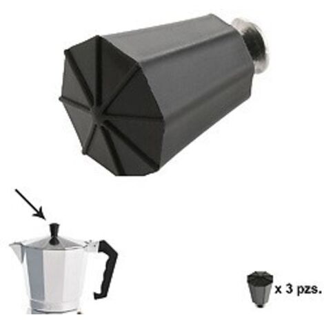 Caffettiera a manopola in alluminio classica da 2 / 3 / 6 / 9 / 9 e 12 tazze (3 pezzi)