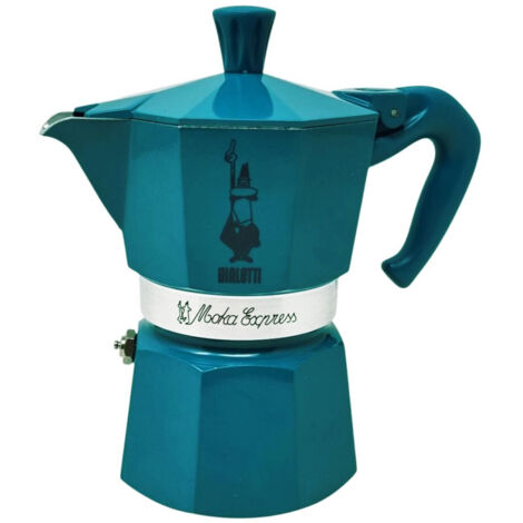 Caffettiera Bialetti Winter Wonderland Moka 3 tazze 150ml Turchese [MOKA 3T OTTANIO NATALE 24]