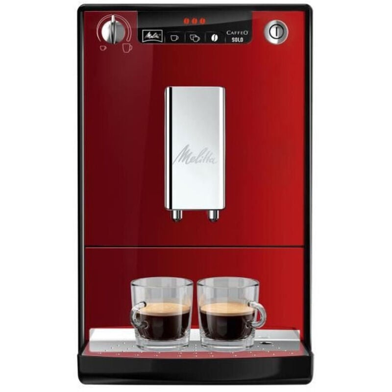 E950-104 Macchina da caffè automatica con macinatore Caffeo Solo - Rosso - Melitta