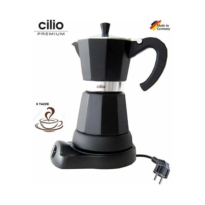 Image of Caffettiera elettrica modello classico x caffe' espresso 6 tazze Cilio germany