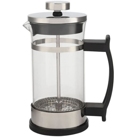 Caffettiera in acciaio inox e vetro, filtro per pressa francese, teiera domestica