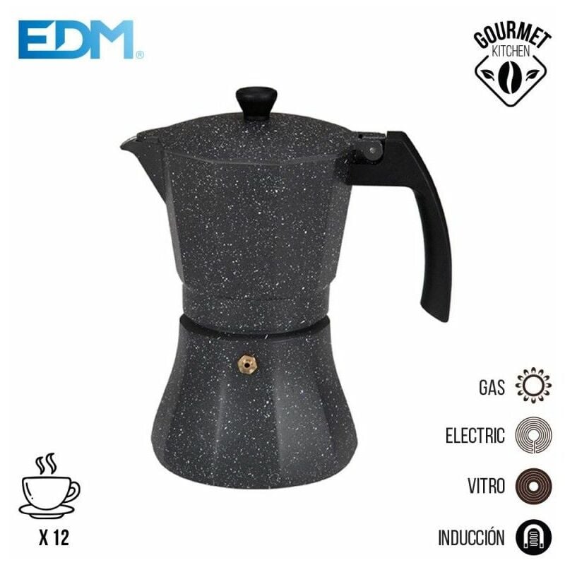 Caffettiera a induzione in alluminio da 12 tazze Gourmet Kitchen