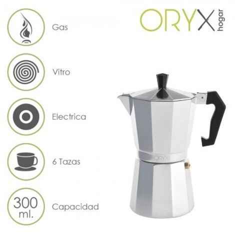 Caffettiera in Alluminio 6 Tazze (300 ml.) Classica