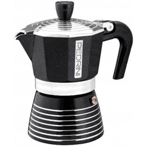 Caffettiera induzione 3 tazze PEDRINI INFINITY antracite