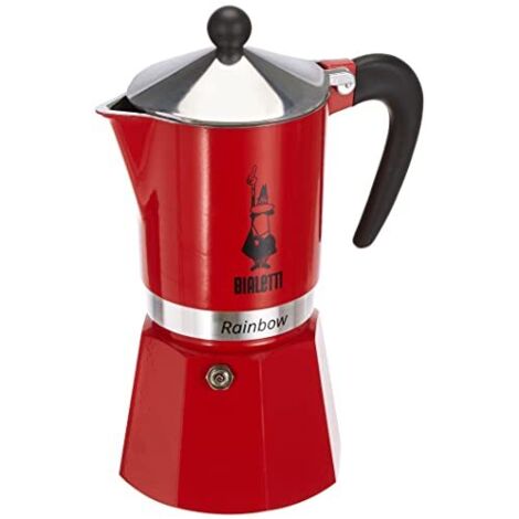 Caffettiera italiana - BIALETTI - RAINBOW - 6 tazze - 0,30 L - Rossa