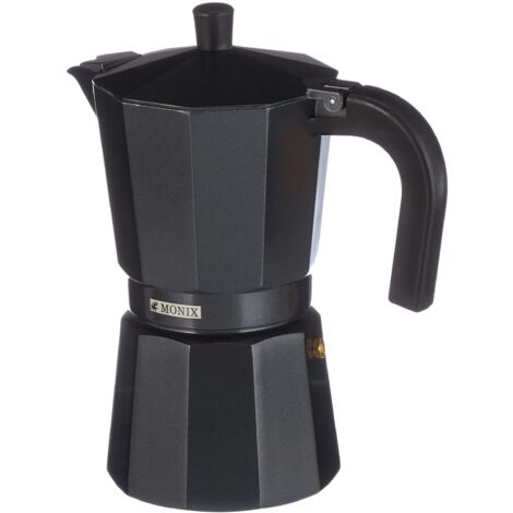 Caffettiera Italiana Monix BraisogonaM640009 Nero Alluminio 9 Tazze