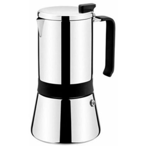Caffettiera Italiana Monix M770010 Acciaio inossidabile 10 Tazze Grigio 500 ml 900 g