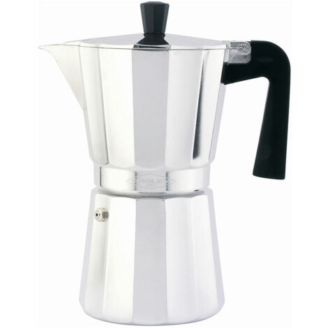 Caffettiera Italiana Oroley Argentato Metallo Alluminio