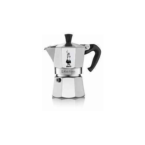Alessi La Cupola Espresso koffiezetapparaat, 6 kopjes, zwarte rand, (A9095/6 B