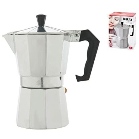 Caffettiera Mokita Home in alluminio da 6 tazze