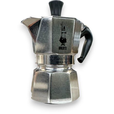 Caffettiera tradizionale moka 1 tazza in alluminio con manico in nylon Express restyling Bialetti