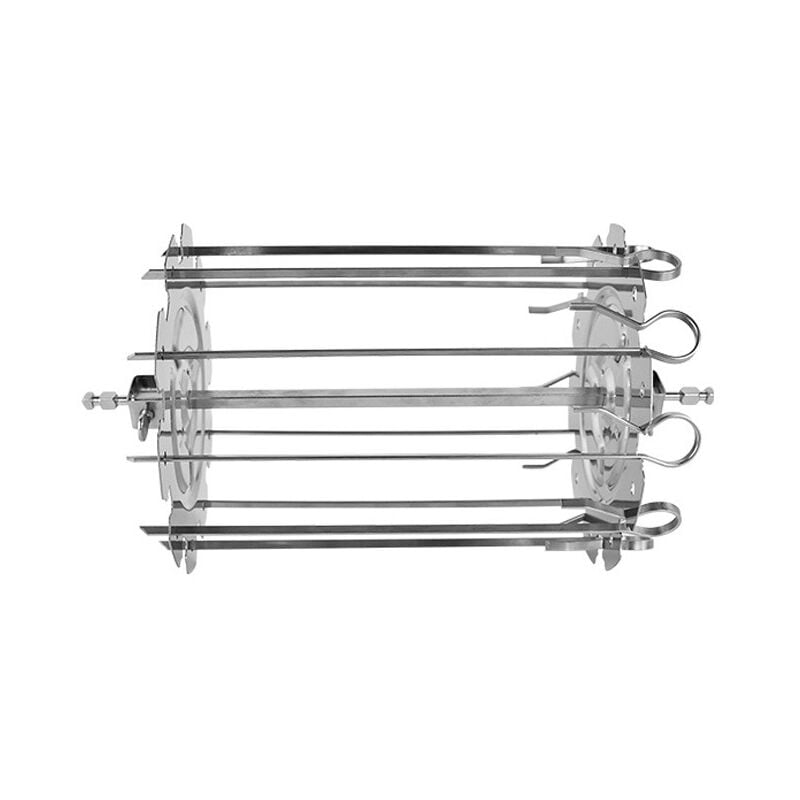Cage à brochettes en acier inoxydable, cage à brochettes, cage à brochettes d'agneau grillées, 25,5 14cm
