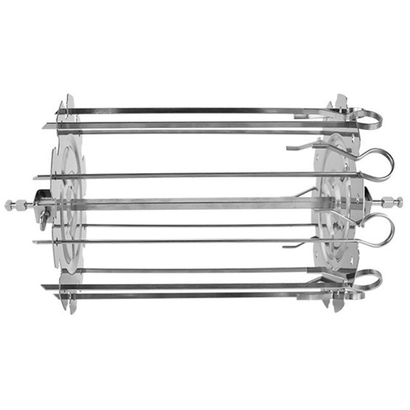 Cage à brochettes en acier inoxydable, cage à brochettes, cage à brochettes d'agneau grillées, 25,5 14cm