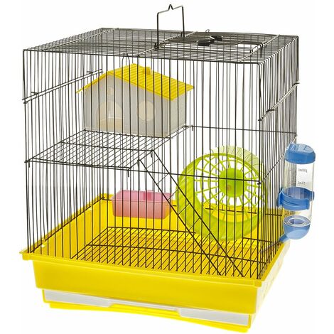Cage à hamster complète avec 2 étages modèle Ferrara 35x28x37 cm