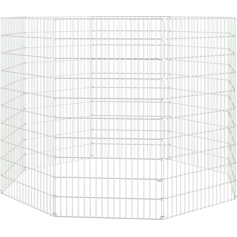 Vidaxl - Enclos d'animaux en liberté 8 panneaux 54x100 cm fer galvanisé