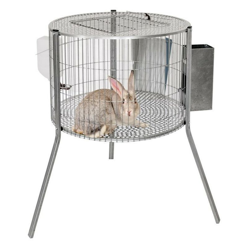 Cage à lapin cylindrique 69x44 cm