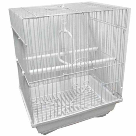 Cage à Oiseaux Cage à Canaris Couleurs Assorties 27x34x22 Cm Carré