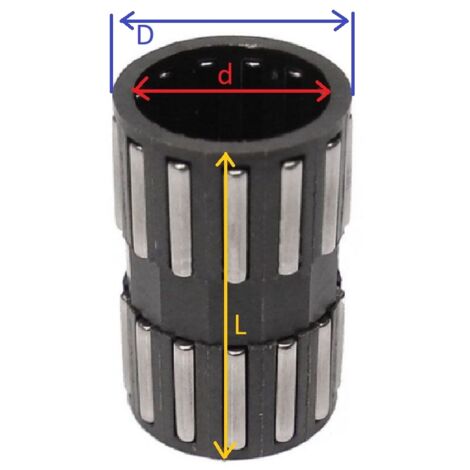 Cage à rouleaux UNIVERSAL pour tronçonneuse Ø  intérieur 15,3 mm Ø  extérieur 17,7 mm L=21,6 mm