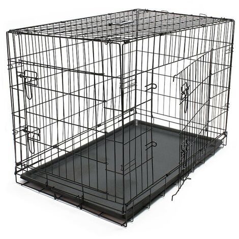 Cage Caisse de transport XXL pliable en métal pour petits animaux