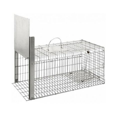 Piège cage 100x17x17cm, 2 entrées, zingué + revêtement en poudre vert, Pièges  cage, Lutte contre les nuisibles