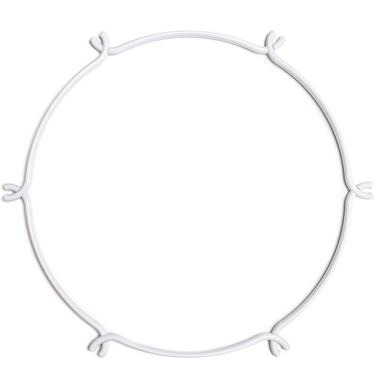 Image of Creative Cables - Cage Cerchio - Struttura per lampadari Bianco - m - ø 60 cm - Bianco
