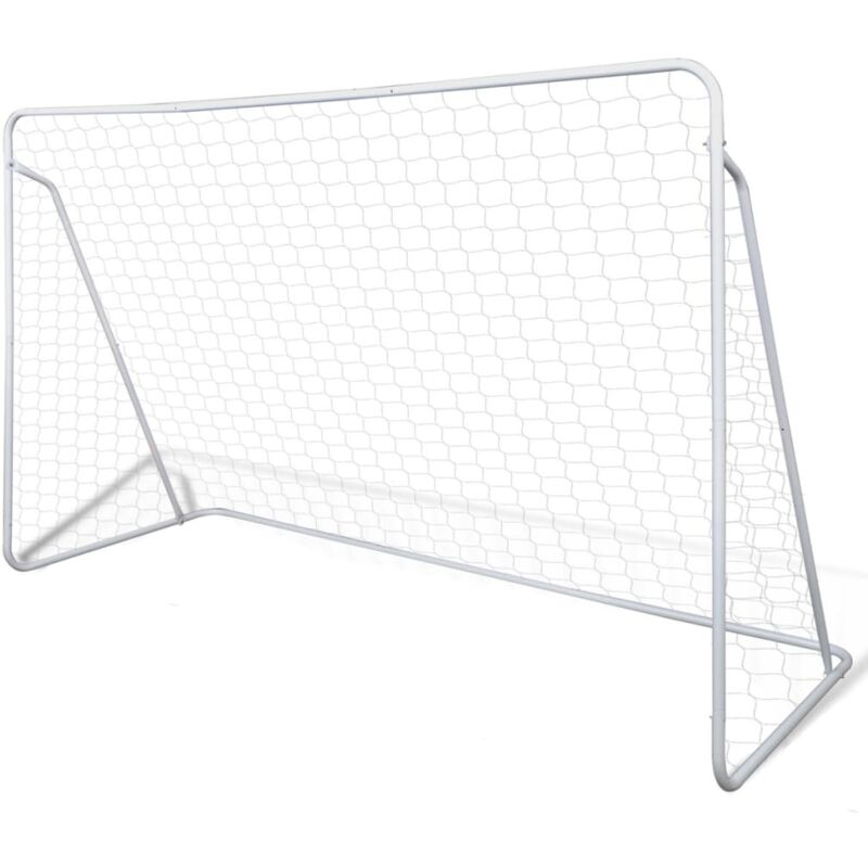Cage de but de football 240x90x150 cm acier haute qualité CFW16102