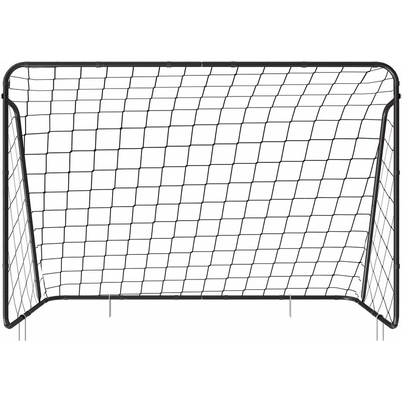 Cage de football pour enfant, Filet de football, montage rapide, pour jardin, cour, parc, plage, tubes en fer, filet en pe, Noir SZQ300BK