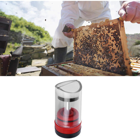 [Cage de Marquage pour Abeilles] Cage de Capture de Reine Plastique Rouge Tube de Marquage Kit Apiculture