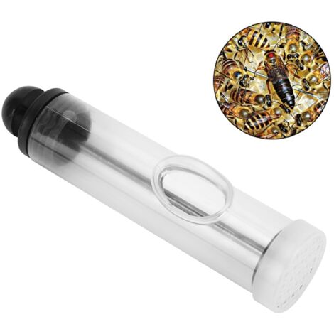 Cage de Marquage Reine avec Tube Plastic Lightweight pour Apiculture Sponge Douce Rearing Bottle, Apiculture Supplies, 24x3.5cm Approx