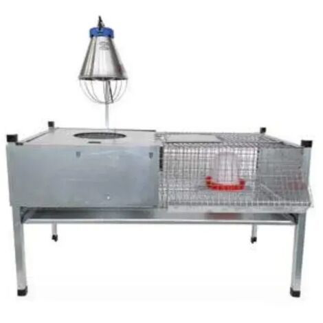 Cage de sevrage galvanisée chaude 100109 100x50x25/60 cm Ropet 10kg