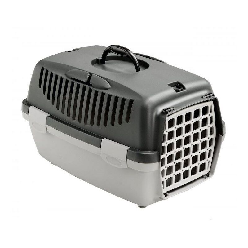 Regalos Miguel - Zolux Caisse de transport Gulliver 1 avec porte en plastique gris clair / gris foncé