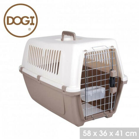 Cage de transport - Taupe - H 41 cm. - Livraison gratuite
